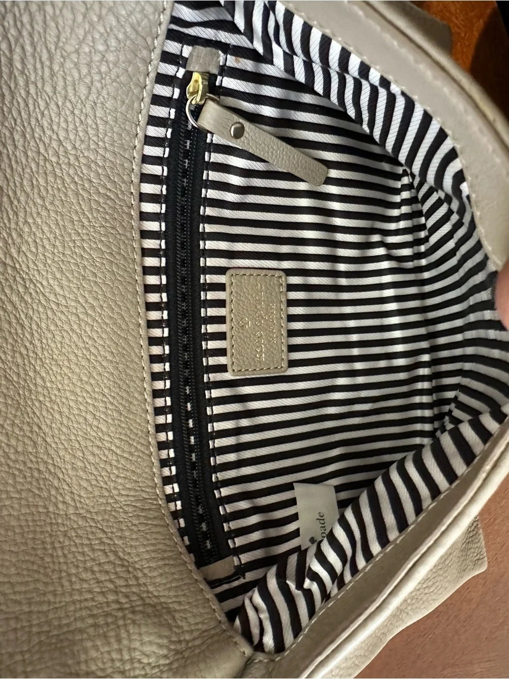 Kate Spade Nude Leather Crossbody Bag
